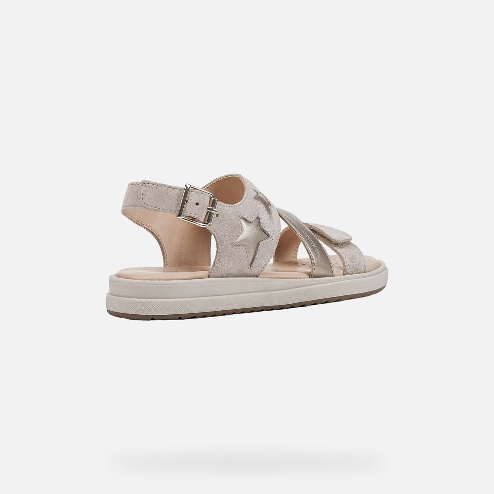 Geox Sandals Beige Rebecca - Geox Girls Shoes - EYLIPT570